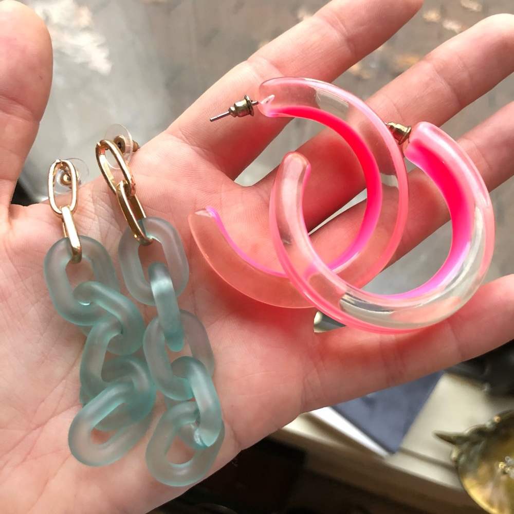 Trendy Hoop & Link Earrings | Like New